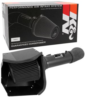 Ford F450 Super Duty Performance Air Intake - K&N Engineering - Blackhawk - Black - `11-`16